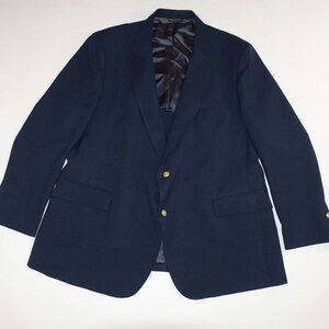 Southport by Anderson Little Men's Blazer Size 50 Long Navy Blue 50L Jacket